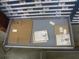 LISTA HEAVY DUTY 9-DRAWER PARTS CABINET W/ CONTENTS (W-50) LOADING & HANDLING FEE $25-